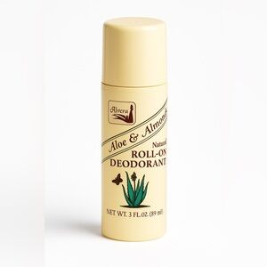 Alvera Aloe & Almonds Natural Roll-On Deodorant 3 fl oz Safe & Effective NEW